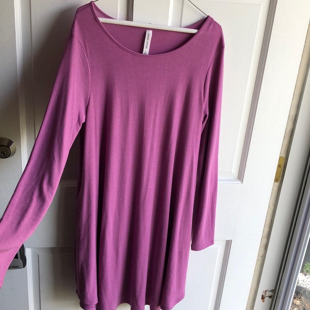 Purple flowy dress